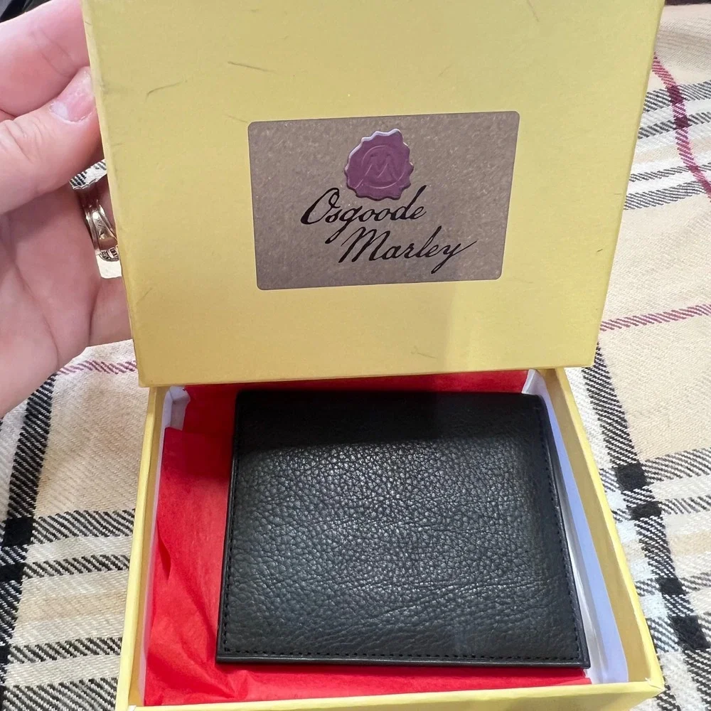 Osgood Marley‎ 1532 Espresso ID Passcase Wallet RFID Blocking Leather